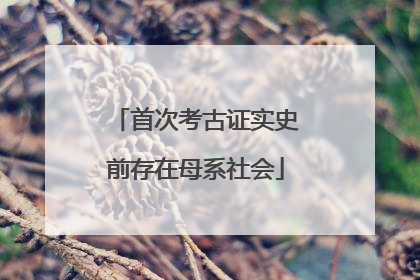 首次考古证实史前存在母系社会