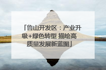 鲁山开发区：产业升级+绿色转型 描绘高质量发展新蓝图