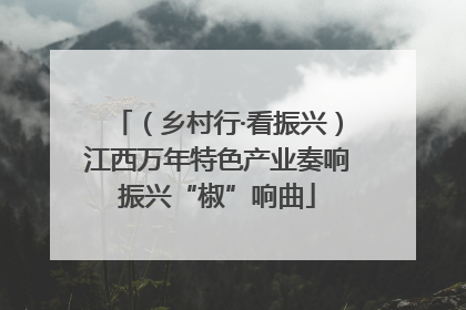 （乡村行·看振兴）江西万年特色产业奏响振兴“椒”响曲