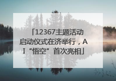 12367主题活动启动仪式在济举行，AI“悟空”首次亮相