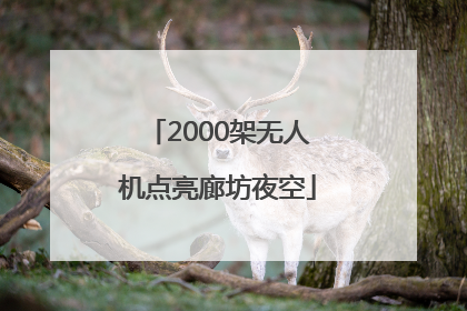 2000架无人机点亮廊坊夜空