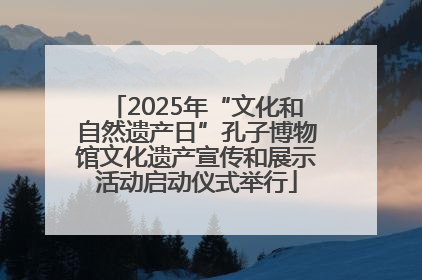 2025年“文化和自然遗产日”孔子博物馆文化遗产宣传和展示活动启动仪式举行
