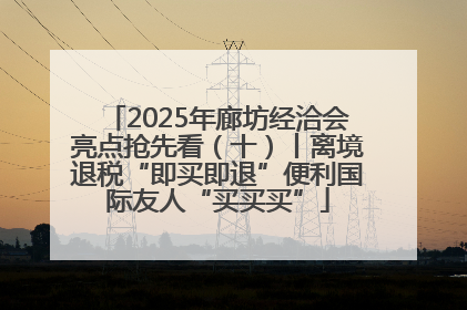2025年廊坊经洽会亮点抢先看（十）丨离境退税“即买即退”便利国际友人“买买买”