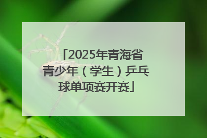 2025年青海省青少年（学生）乒乓球单项赛开赛