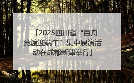 2025四川省“百舟竞渡迎端午”集中展演活动在成都新津举行