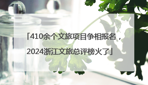 410余个文旅项目争相报名，2024浙江文旅总评榜火了