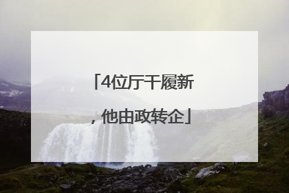 4位厅干履新，他由政转企